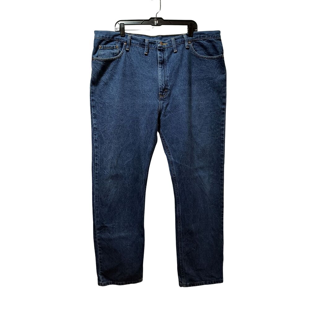 Wrangler Authentics Jeans Men's 44x32 Straight Blue Regular Fit Denim 96501MR